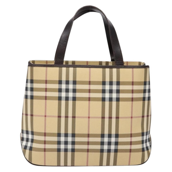 Burberry Vintage Tote Vintage Check Coated Canvas Small