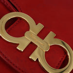 Salvatore Ferragamo Gancini Flap Drawstring Backpack Leather Mini - image 16