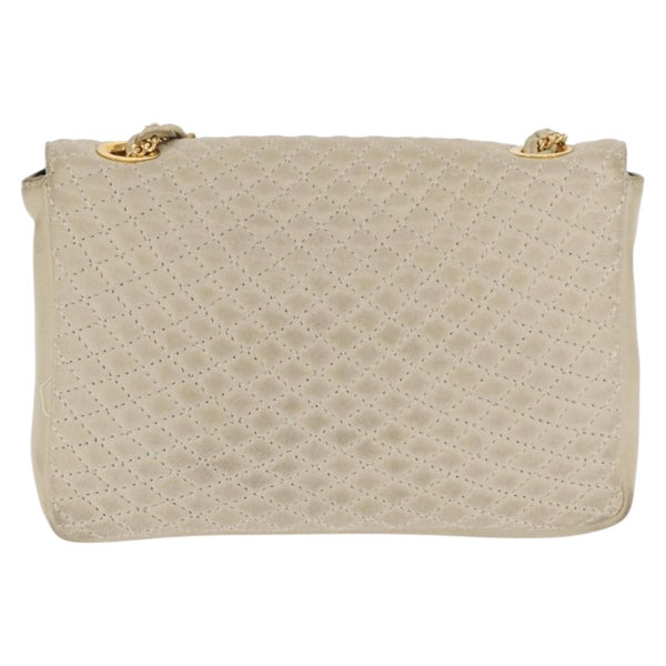 Bally Vintage Chain Shoulder Bag Quilted Leather