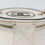 Chanel CC Round Vanity Case with Chain Quilted Lambskin Mini - image 17