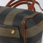 Fendi Vintage Pequin Convertible Boston Bag Coated Canvas Small - image 8