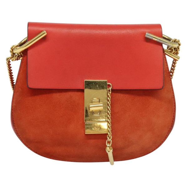 Chloe Drew Crossbody Bag Leather and Suede Small - image 1