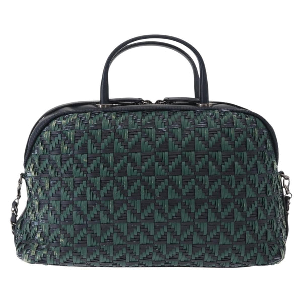 Chanel Convertible Chain Bowler Bag Woven Calfskin Small