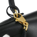 Hermes Kelly Handbag Black Box Calf with Gold Hardware 28 - image 8