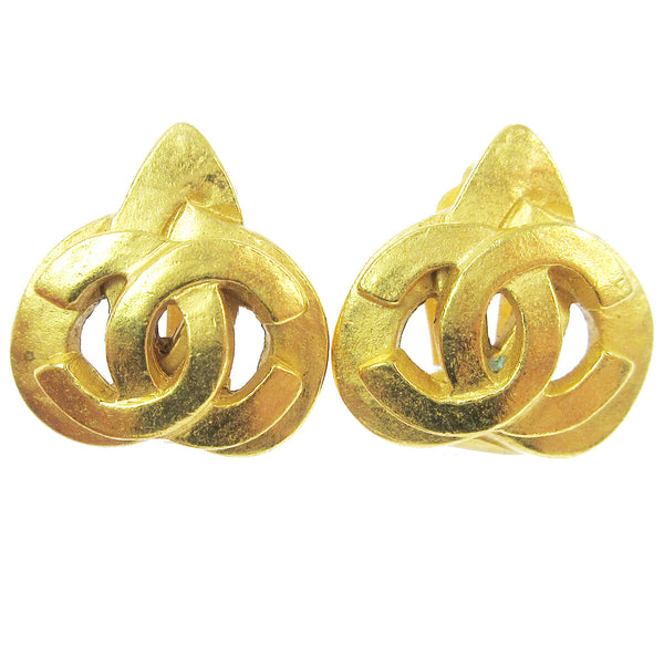Chanel CC logo heart Gold-plated - image 1