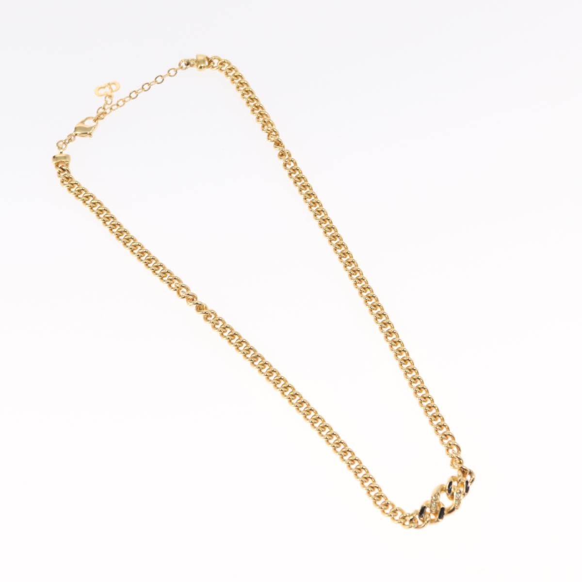 Christian Dior Vintage CD Pendant Necklace Metal - image 1