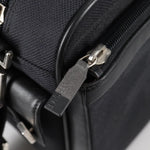 Versace Front Pocket Shoulder Bag Leather and Canvas - image 13