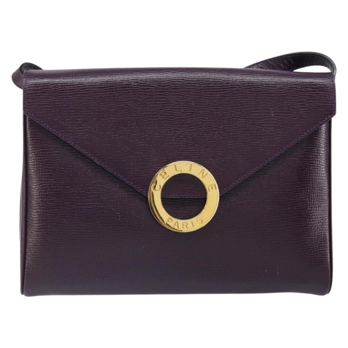 Celine Circle Logo Shoulder Bag Leather - image 1