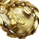 Chanel CC Button Clip-On Earrings Metal with Faux Pearl - image 4