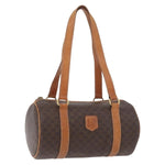 Celine Vintage Macadam Shoulder Bag Canvas and Leather - image 16