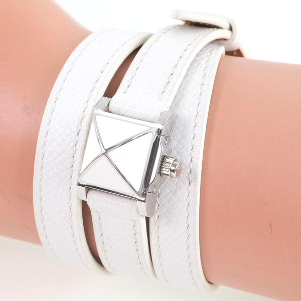 Hermes Medor Rock Quartz Watch Lacquered Steel and Leather 16 - image 1