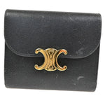 Celine Triomphe Trifold Wallet Leather Small - image 1