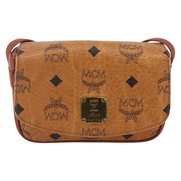 MCM Visetos Shoulder bag Canvas and Leather - image 1