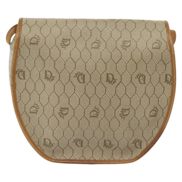 Christian Dior Vintage Honeycomb Shoulder Bag Canvas