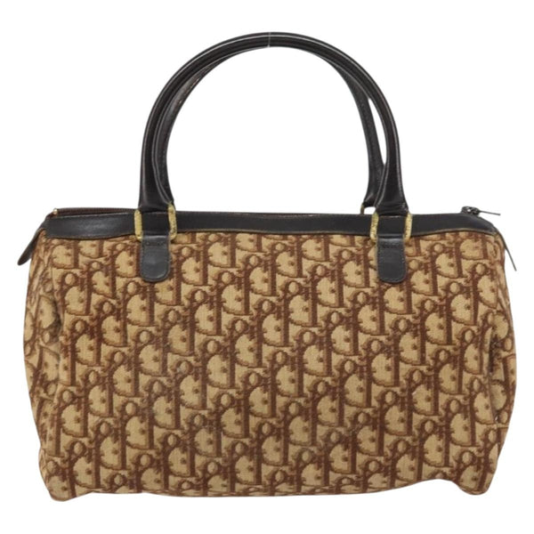Christian Dior Vintage CD Trotter Handbag Canvas
