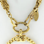 Chanel Vintage Double CC Pendant Necklace Metal - image 6