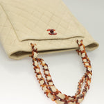 Chanel Vintage CC Tote Leather Small - image 16
