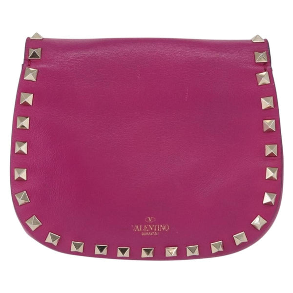 Valentino Garavani Rockstud Saddle Crossbody Bag Leather Mini