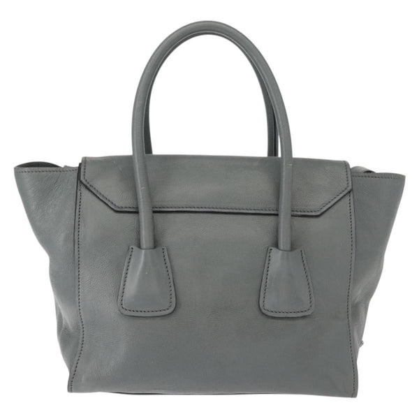 Prada Twin Pocket Lock Flap Tote Glace Calf Small