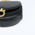Salvatore Ferragamo Gancini Chain Shoulder bag Leather - image 9