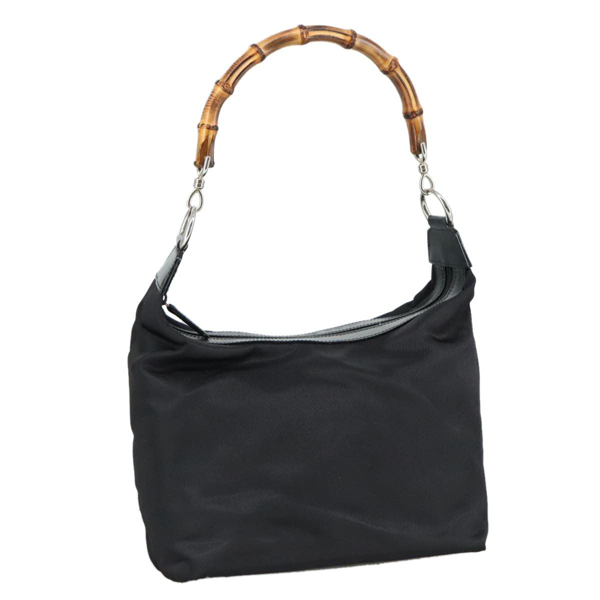 Gucci Vintage Bamboo Handle Bag Nylon - image 1