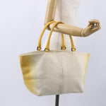 Bottega Veneta Braided Handle Open Tote Bag Canvas with Leather - image 14