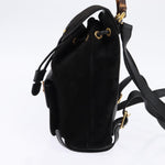 Gucci Vintage Bamboo Backpack Suede Mini - image 3