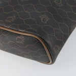 Christian Dior Vintage Honeycomb Zip Pouch Canvas and Leather - image 8