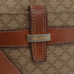 Celine Vintage Macadam Shoulder Bag Canvas and Leather - image 20