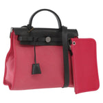 Hermes Herbag Zip Leather and Toile 31 - image 15