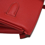 Hermes Birkin Handbag Red Togo with Palladium Hardware 35 - image 16