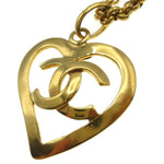Chanel CC Heart Pendant Metal - image 2