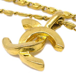 Chanel CC Pendant Necklace Metal - image 3