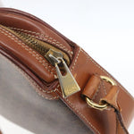 Celine Vintage Macadam Shoulder Bag Canvas and Leather - image 15