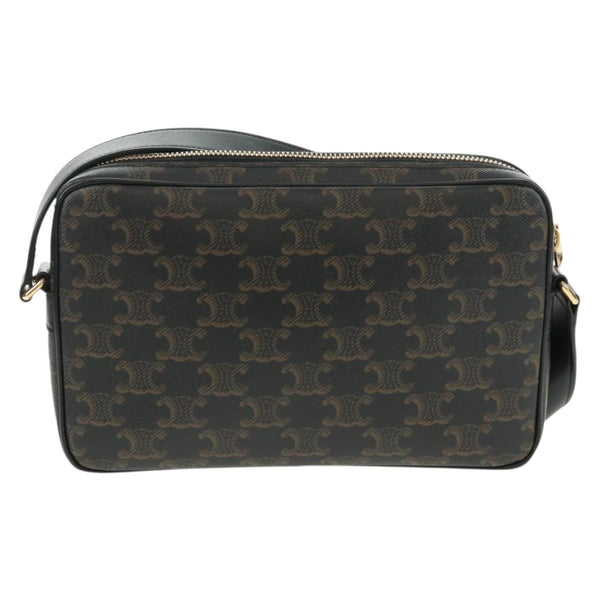 Celine Logo Messenger Bag Triomphe Coated Canvas Medium