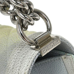 Chanel Rainbow Boy Flap Bag Quilted Painted Caviar Old Medium - image 6