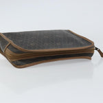 Christian Dior Vintage Honeycomb Zip Pouch Canvas and Leather - image 12