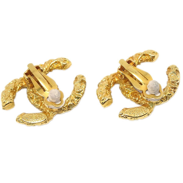Chanel CC Clip On Earrings Metal