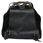 Gucci Vintage Bamboo Backpack Suede and Leather - image 2