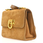Salvatore Ferragamo Gancini Shoulder Bag Suede - image 3