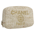 Chanel Deauville Curvy Cosmetic Pouch Tweed - image 15