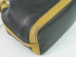 Celine Bucket sangle black and brown leather moyen - image 7