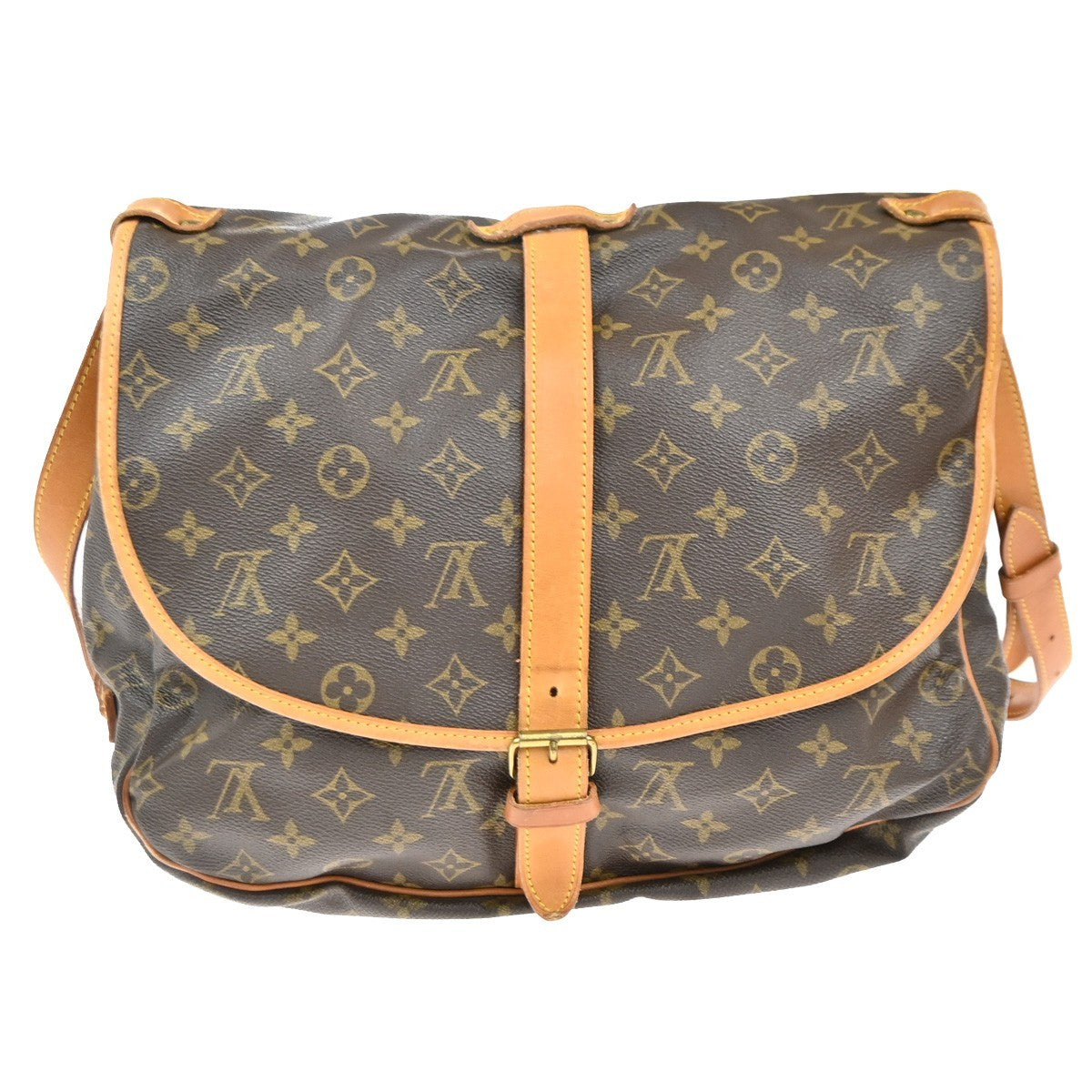 Louis Vuitton Saumur Handbag Monogram Canvas 35 - image 1