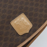 Celine Vintage Macadam Shoulder Bag Canvas and Leather - image 18
