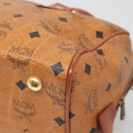 MCM Visetos Handbag Canvas and Leather - image 8
