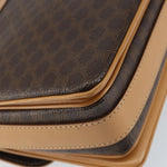 Celine Vintage Macadam Shoulder Bag Canvas and Leather - image 11