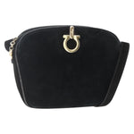 Salvatore Ferragamo Gancini Shoulder Bag Suede - image 1