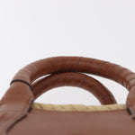 Chloe Marcie Basket Bag Raffia and Leather Mini - image 17