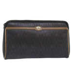 Christian Dior Vintage Honeycomb Zip Pouch Canvas and Leather - image 15