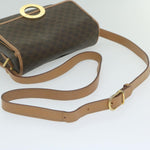 Celine Vintage Macadam Circle Logo Shoulder Bag Canvas and Leather - image 7